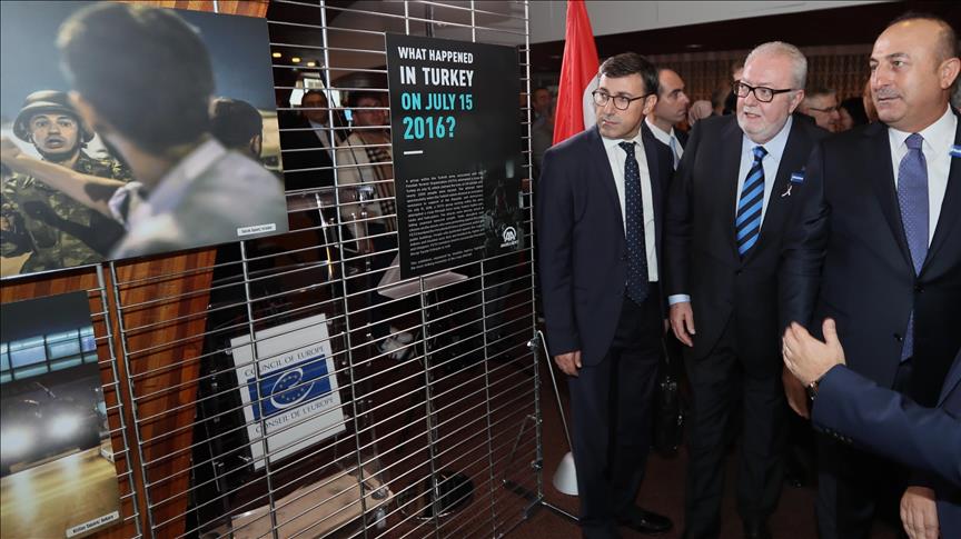 AA exhibits coup attempt photos at Council of Europe
