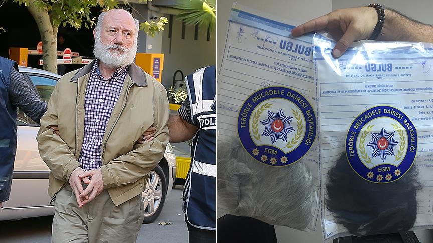 Firari amiral peruk takarak gizlenmiş