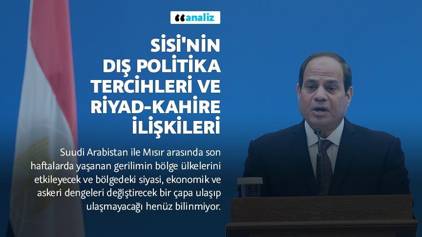 Sisi'nin dış politika tercihleri ve Riyad-Kahire ilişkileri