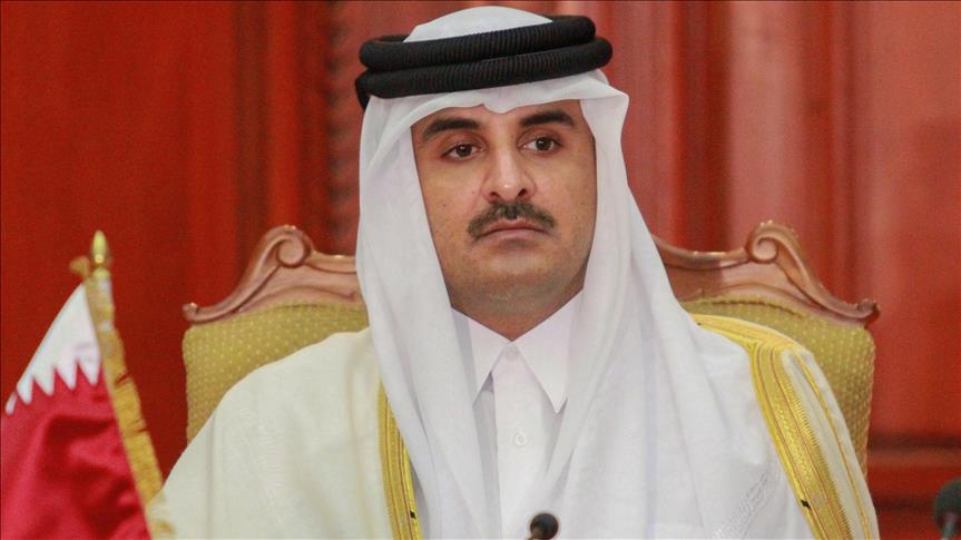 Qatari emir meets Hamas leaders in Doha