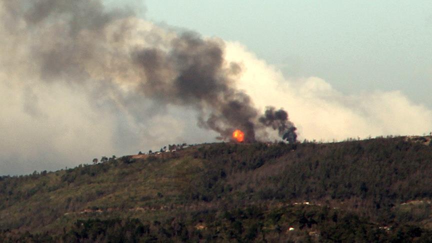 Suriye rejimi Türkmendağı'nı bombalıyor