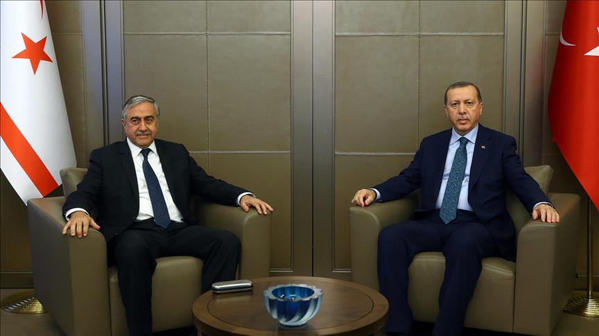 Erdogan meets Turkish Cypriot leader before Swiss talks