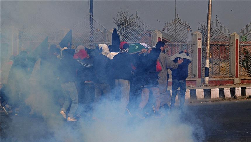 Indian forces gas funeral of boy, 16, in Kashmir