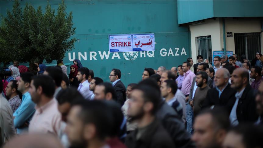 UNRWA employees march in Gaza to protest ‘failures’