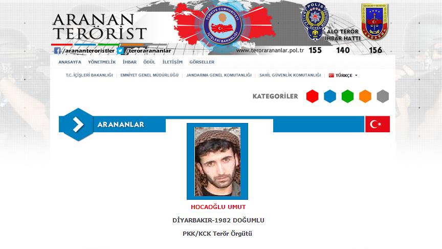 1 milyon 500 bin lira ödülle aranan terörist öldürüldü