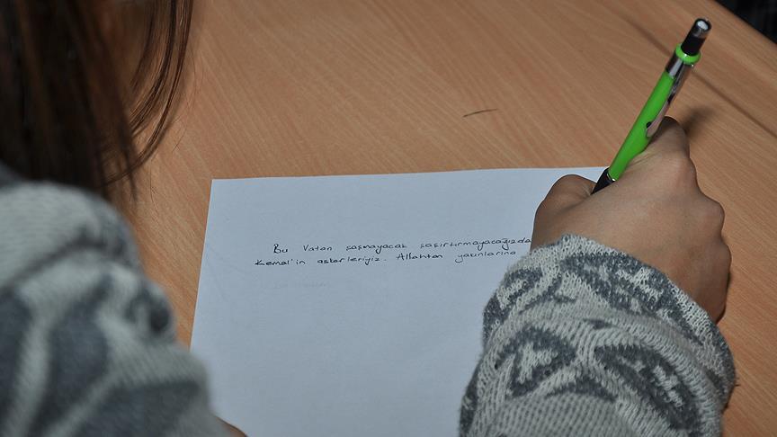 Şehit Kaymakam Safitürk için mektup ve şiir yazdılar