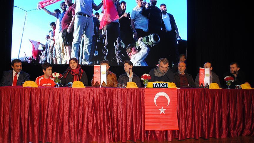 Taksiciler 15 Temmuz şehitlerini andı