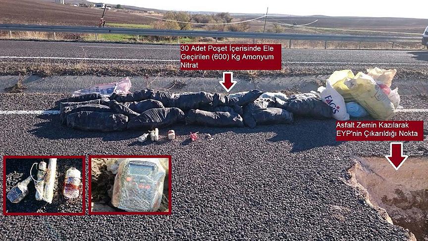 Diyarbakır'da patlayıcı düzeneğine bağlı 600 kilogram amonyum nitrat imha edildi