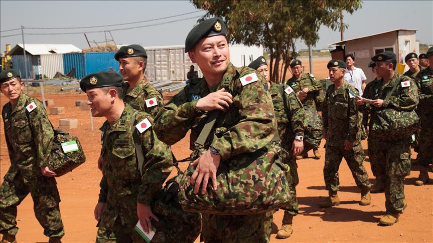 Japanese troops arrive in South Sudan