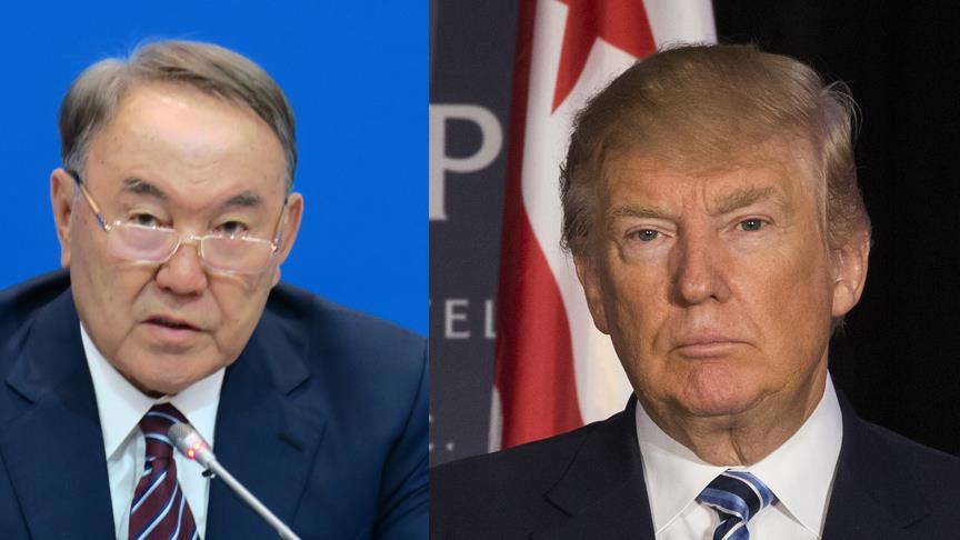 Nazarbayev ve Trump telefonda görüştü