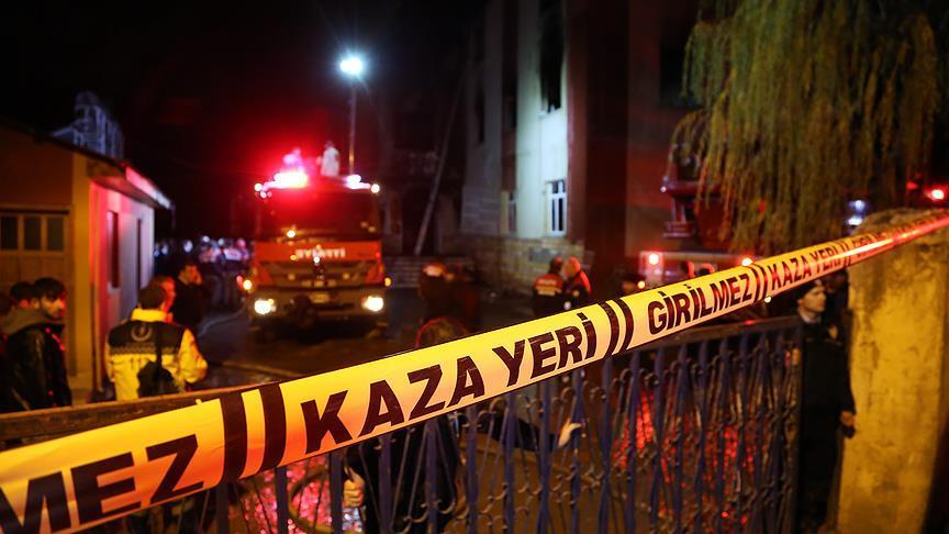 توقيف 6 أشخاص على خلفية حريق سكن طلابي جنوبي تركيا 