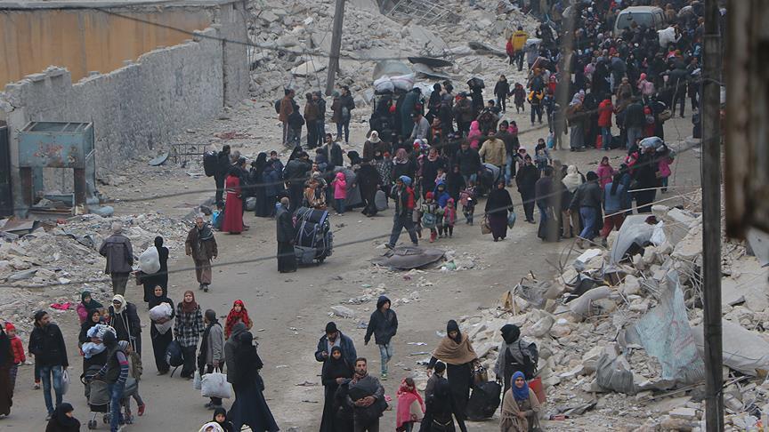 Tens of thousands displaced by regime attacks on Aleppo