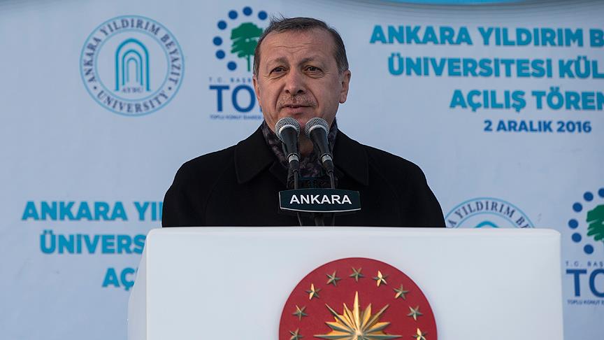 Cumhurbaşkanı Erdoğan: Dünya Türkiye'de toplanıyor