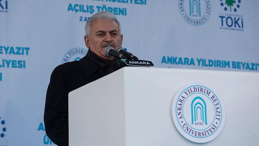 Başbakan Yıldırım: Kendi tarihimize uygun kampüs oluşturmanın mutluluğunu yaşıyoruz