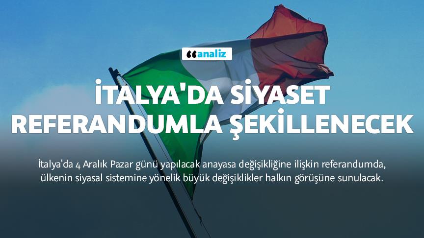 İtalya'da siyaset referandumla şekillenecek