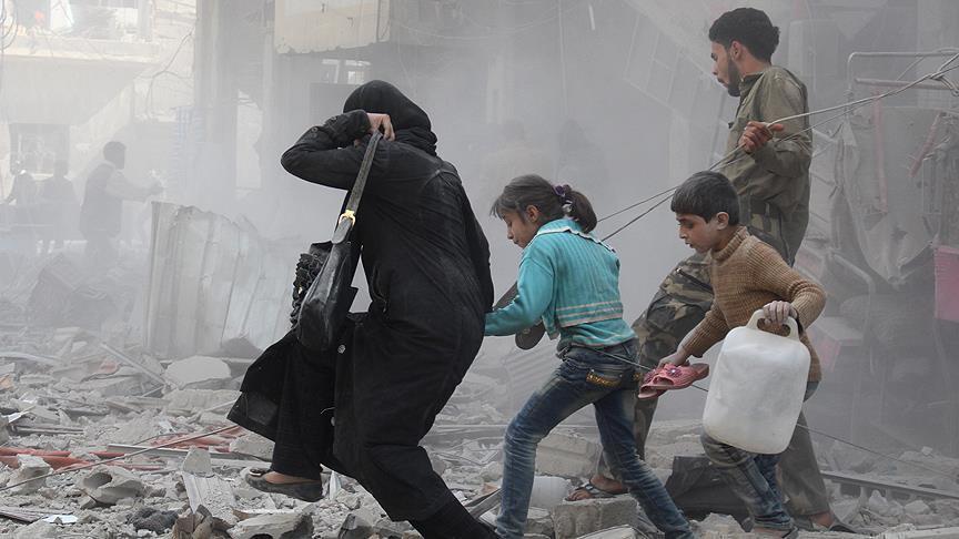 8 killed as Syrian jet shells civilians fleeing Aleppo