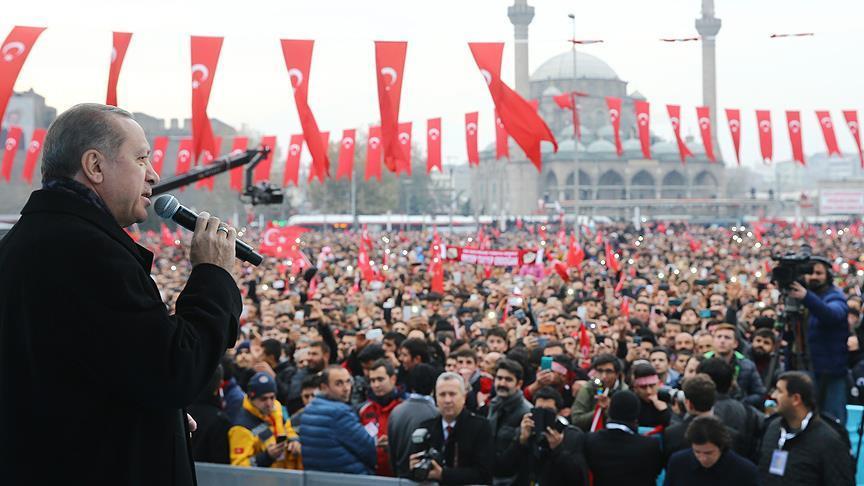 اردوغان: طرح‌های‌ مخالفان ترکیه نقش بر آب خواهد شد