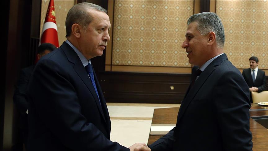 دیدار هیات ترکمن های عراق با رئیس جمهور ترکیه 
