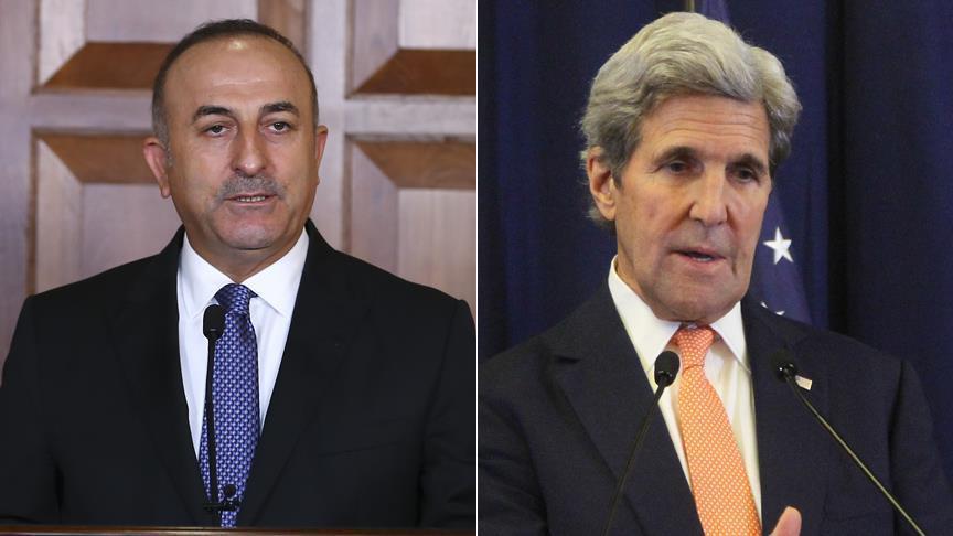 Kerry, Cavusoglu discuss situation in Aleppo over phone