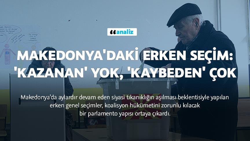 Makedonya'daki erken seçim: 'Kazanan' yok, 'kaybeden' çok