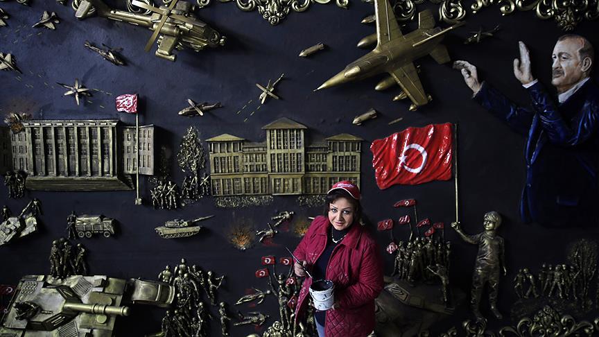 iranli heykeltirastan 15 temmuz tablosu