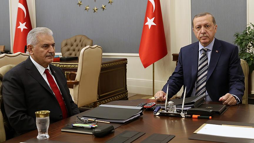 Cumhurbaşkanı Erdoğan, Başbakan Yıldırım'ı kabul etti