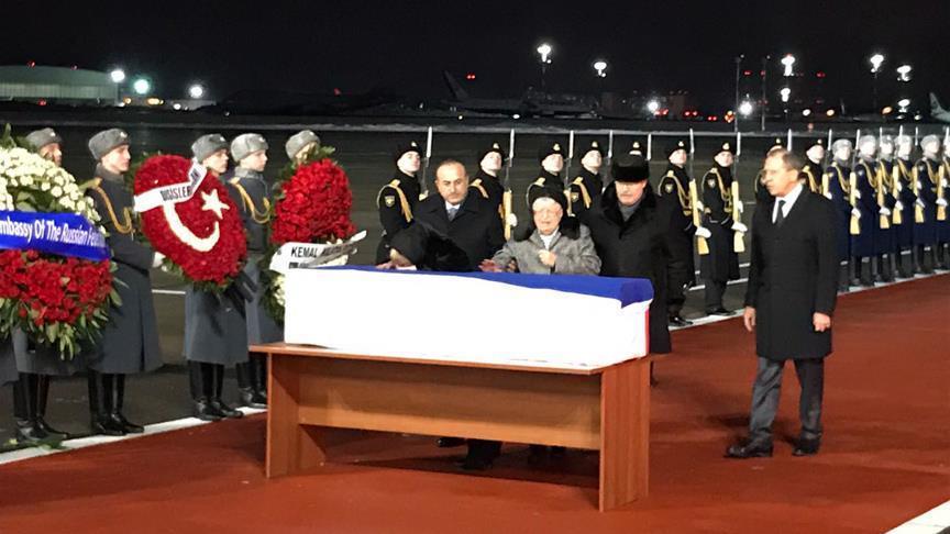 Plane carrying Karlov's body lands in Russia