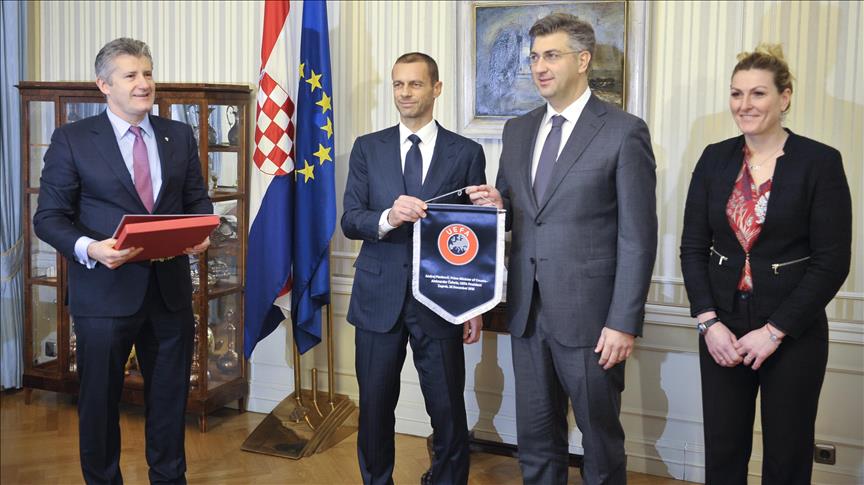 Predsjednik UEFA-e u Hrvatskoj: Plenković ugostio Čeferina 