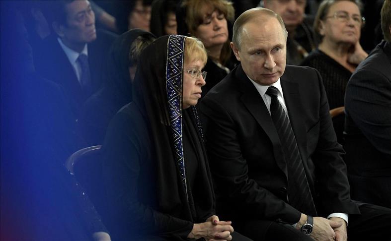 Russie: Cérémonie à la mémoire d'Andreï Karlov, en présence de Poutine