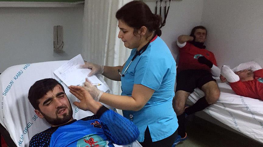 Samsun'da amatör maçta kavga: 3 yaralı
