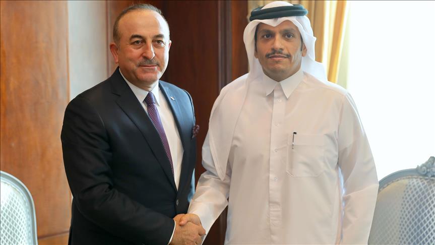 Turkish FM meets Qatari counterpart in Doha