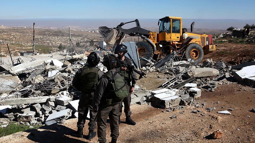 Israel demolishes Palestinian structures in West Bank