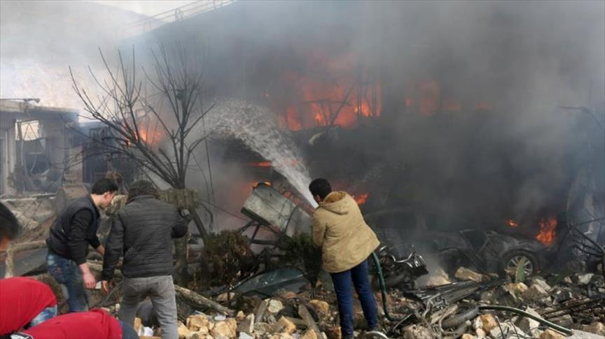 ارتفاع حصيلة تفجير "اعزاز" السورية إلى 60 قتيلا