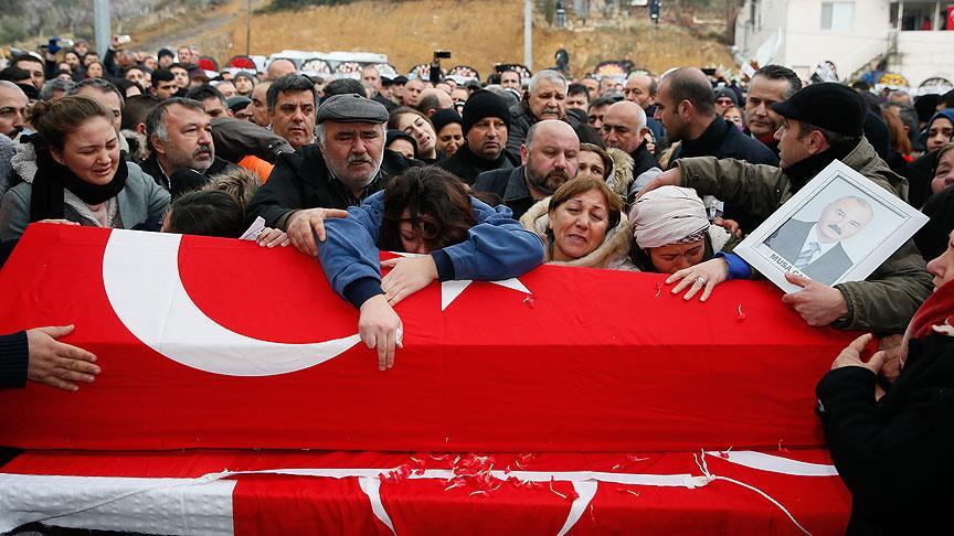 Şehit adliye çalışanı Musa Can'ın cenazesi toprağa verildi