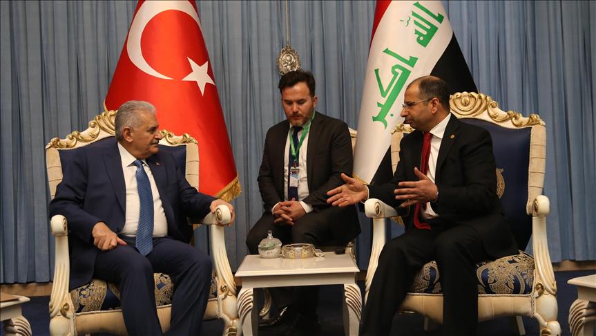 دیدار نخست وزیر ترکیه با رئیس مجلس عراق