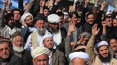 تظاهرات اعتراضی مقابل کنسولگری پاکستان در هرات افغانستان