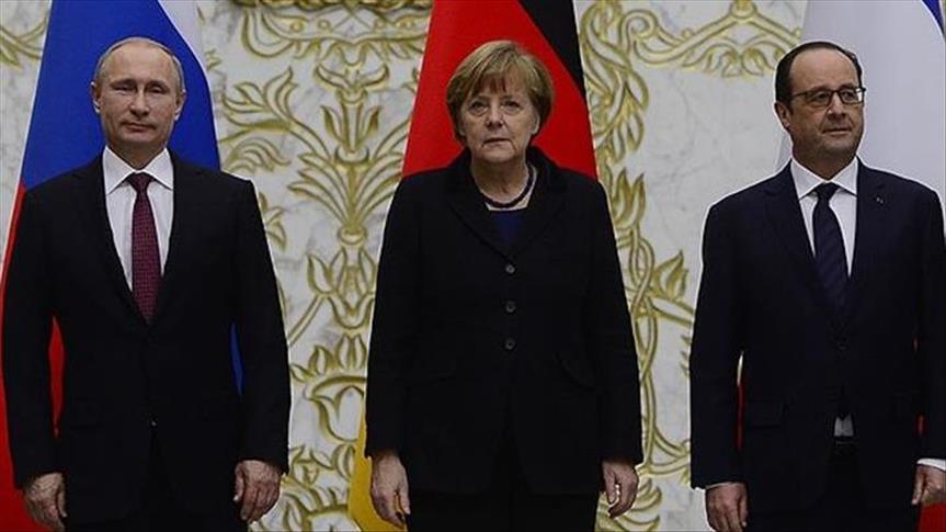 Putin Merkel Hollande Discuss Situation In Ukraine