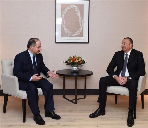 Barzanî û Aliyev li Davosê civiyan