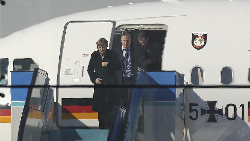 Almanya Başbakanı Merkel Ankara'ya geldi