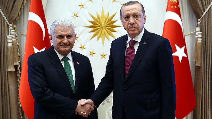 Cumhurbaşkanı Erdoğan, Başbakan Yıldırım'ı kabul etti