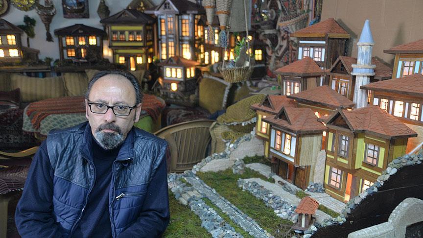 Ordu'nun tarihi eserlerinin maketini yaptı