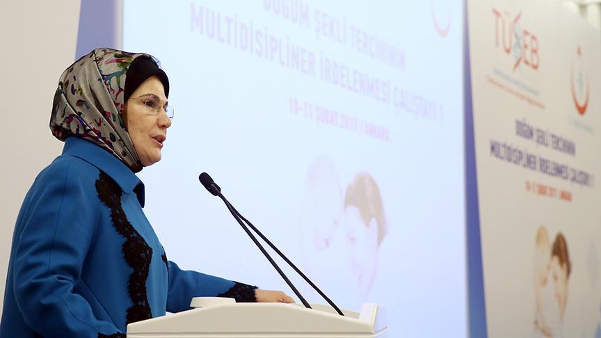 Emine Erdoğan: Asıl olan müdahalesiz normal doğumdur