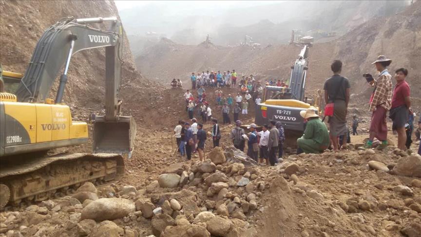 9 people die in Myanmar after landslide hits jade mine