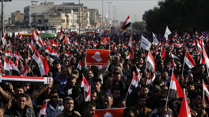 Iraq’s Sadrists stage funeral for slain demonstrators