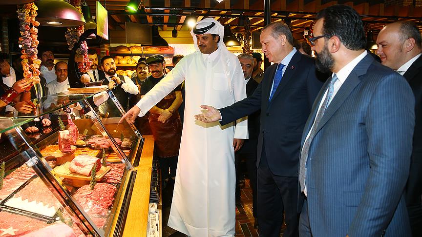 Erdoğan ile Al Sani'yi ağırlayan Türk restoranı ilgi odağı oldu