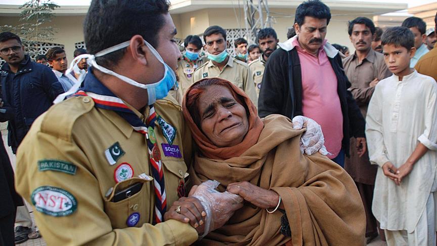 Death toll in Pakistan shrine blast jumps to 88
