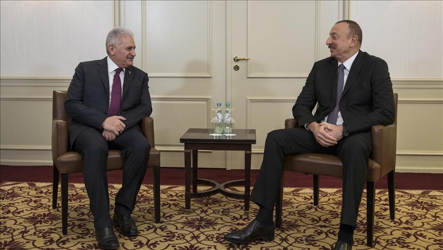Премьер Турции встретился с президентом Азербайджана 