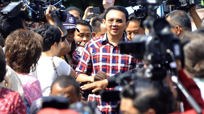 Arrest of Jakarta governor demanded before runoff