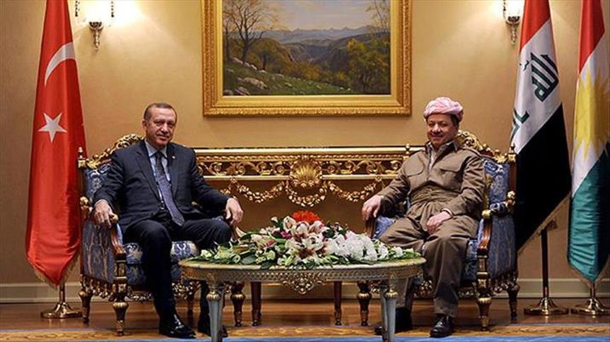اردوغان و بارزانی روز یکشنبه دیدار می‌کنند 