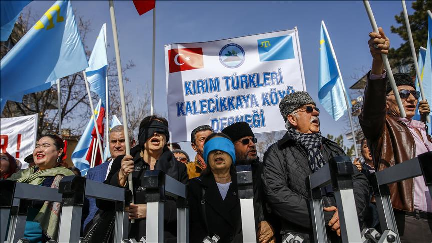 В Анкаре прошла акция против аннексии Крыма